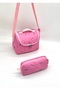 Girl's First School Backpack Set of 3 Primary School Bag Pink Character Patterned Set - 7