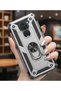 Xiaomi Redmi Note 9 Case Magnetic Tpu Tank Cover with Ring Stand