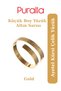 Small Size Ayetel Kürsi Steel Men'S/Women's Ring - Gold Color - 18 mm - 5