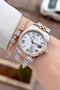 Bronze Metallic Color 2 Year Warranty Women's Wristwatch and Bracelet