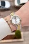 Gold Metallic Color Women's Wristwatch and Bracelet - 3