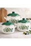 Set de 3 oale emailate cu capac - 2