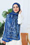 Retro Ethnic Pattern Cotton Shawl Indigo (70X180Cm) - 2