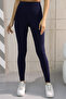 Premium High Waist Push up Shaping Belize Leggings 4006 Navy Blue - 3
