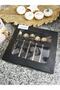 6 Pieces Luxury Gold Teaspoon Coffee Nescafe Presentation Jam Spoon Set Boxed 12cm 18/10 Stainless - 4