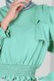 Elastic Waist Bow Detailed Blouse 42755 - 4