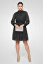 Women Polka Dots Mini Dress, Black
