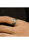 Resizable Classic Fashion Minimalist Men's Ring Cracked Old Pitted Ring Punk Creative Trend Retro Hi - 4