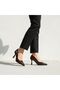 Poni Brown Patent Leather 10 cm Heeled Women's Stiletto - 6