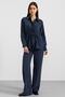 Shirred Waist Casual Model Shirt Dark Blue 9413 - 2