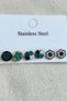 Caprea Steel Multiple Clover Earrings for Women Gold Color Tarnish Women's Earrings - 5