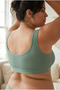 Corded Fabric Knitted Thick Strap Shaping / Sculpting Bustier Crop Tank Top (High Elasticity) - 3