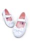 Orthopedic Girls' Ballerina Baby and Children's Shoes Patent Leather White Powder Lining Yf2502