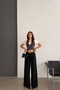 New Season Polyviscon Belted Palazzo Trousers - 5