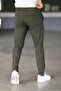 Men's Khaki Quality Flexible Lycra Ankle Length Fabric Trousers - 4