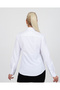 Soft Textured Easy-Iron Premium Poly-Cotton White Women's Shirt - 3
