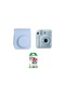 مجموعة Instax Camera Mini 12 Bee Happy باللون الأزرق الفاتح