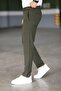 Men's Khaki Quality Flexible Lycra Ankle Length Fabric Trousers - 7