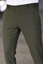 Men's Khaki Quality Flexible Lycra Ankle Length Fabric Trousers - 3