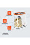 Lifetsyle 1200W Detachable Tank Popcorn Maker - White And Orange - 6
