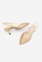 Women's Stiletto Pointed Toe Stoned Classic Heeled Shoes Boniva Gold - 8
