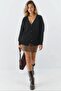 My Fashion Oversized V-Neck Buttoned Knitwear Cardigan - 5