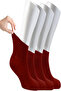 Women's 4 Pairs of Bamboo Elastic Non-Squeezing Diabetic Ankle Socks - 3