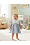 Back-Zippered Muslin Baby Dress