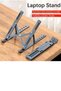 Stand Durable Metal Foldable Adjustable Black Color Notebook Laptop Stand Tablet Laptop Holder - 2