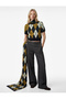 Short Sleeve Crew Neck Diamond Pattern Knit Sweater