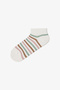 5 Pairs of Cotton Striped Booties Socks - 6