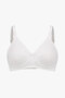 White Unsupported Support Bra - 4