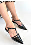 Canca Black Patent Leather Ballet Flats - 2