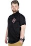 Mode XL Large Size T-Shirt Polo Los Angeles 22347 Black - 4