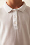 Optic White Unisex Polo Neck Long Sleeve T-Shirt - 3