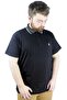 Mode XL Large Size t Shirt Polo Lycra Single Jersey Embroidery 21554 Black - 8