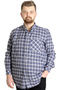 Mode XL Large Size Men's Shirt Plaid Long Sleeve 23300 Grimelange - 5