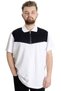 Mode XL Large Size Men's T-Shirt Polo Fragmented 23325 White