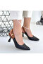 Toran Black Leather Heeled Shoes - 4