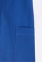 Men's Large Size Long Sleeve Cotton Single Pocket Satin Indigo Color Shirt - 4