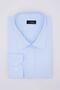 Plus Size Long Sleeve Easy-Iron Tie-Dye Dobby Cotton Blue Men's Shirt - 2