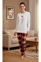 Cotton Minimalist Love Figured Lover Couple Pajama Set - 3
