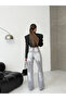 Women's High Waist Wide Leg Jean Trousers 100% Cotton - 2