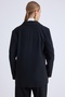 Single Button Front Blazer Jacket - 5