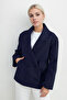 Buttoned Short Stamp Coat - 5