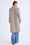 Buttoned Long Stamp Coat - 5