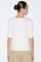 M1613852 Button Detailed T-Shirt Women's T-Shirt White - 4