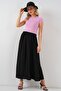 Bdart Textured Maxi Skirt with Drawer Waist Detail - 5