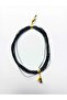 Black 3 Meters 0.6 Mm Waxed Thread (Necklace Jewelry Design Bracelet Saddler Leather Sewing Thread)