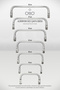 Hidden Metal Bag Attachment • 3 Pieces • 16 cm • Metal Bag Attachment • Bag Accessory - 3